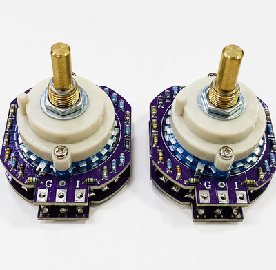 VALAB 24 Step Attenuator 100K Stereo Volume Control Upgrade Vishay - O Shaft