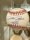 Pete Rose Signed Baseball 4256 Hit King Inscription No COA