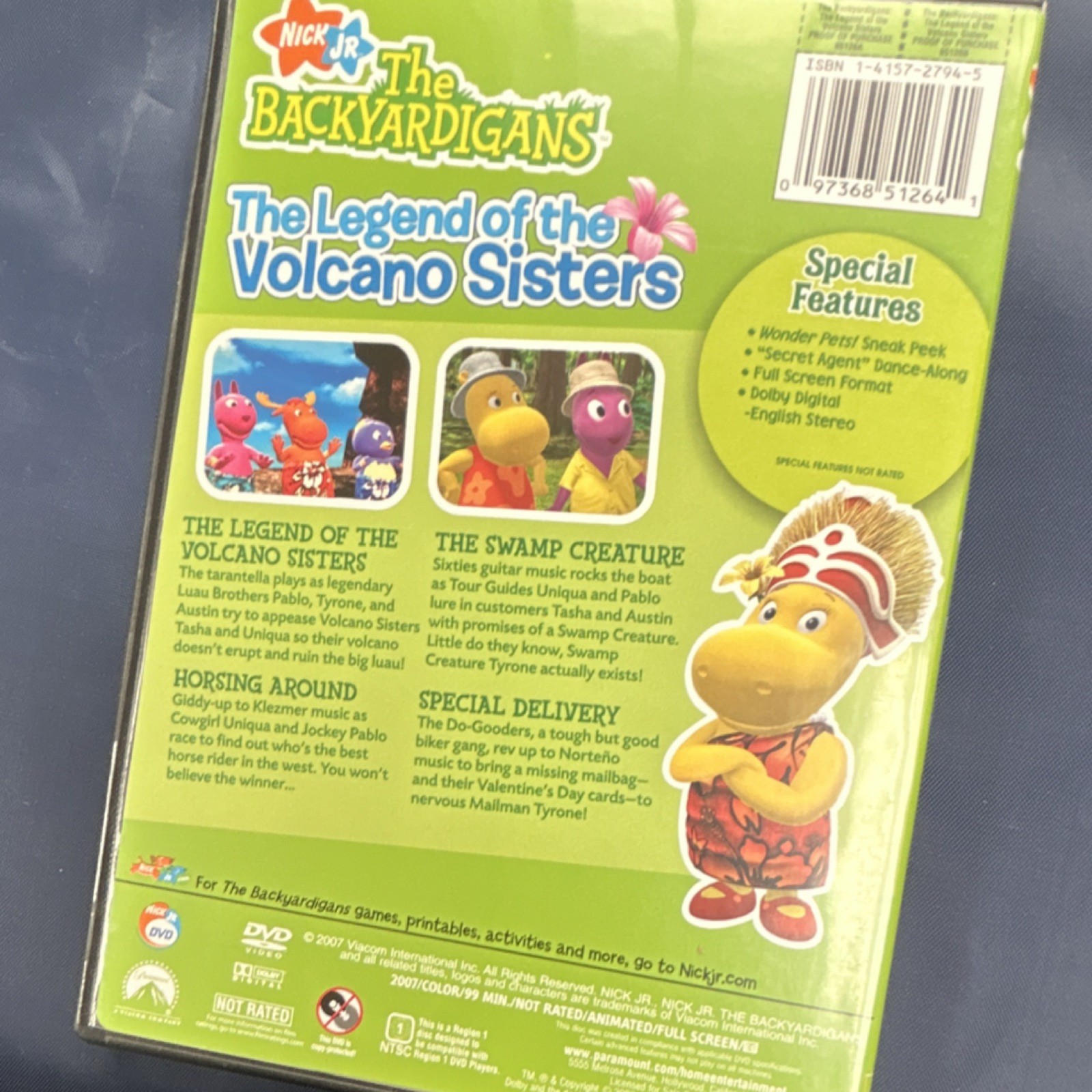 Backyardigans Volcano Nick Jr. The Backyardigans Legend of the Volcano Sisters DVD NTSC FS NR ...