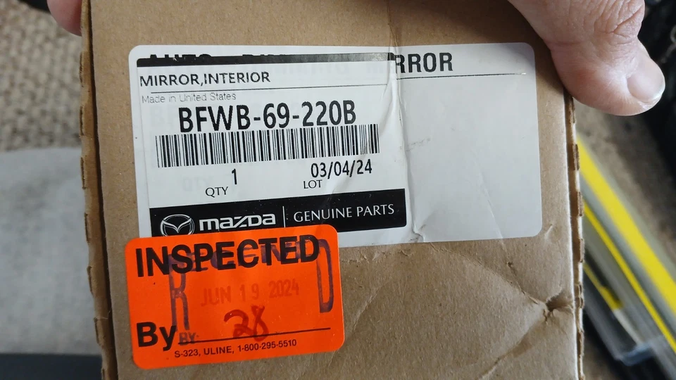 Genuine Mazda OEM Mirror Inside NEW BFWB-69-220B - Image 2 of 4