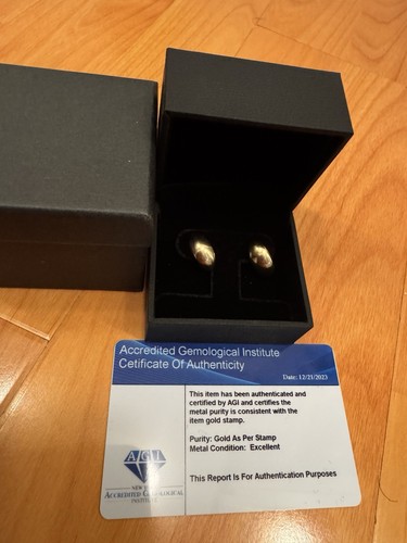 SOLID ITALIAN GOLDEarrings in 1.85g 14K Gold
