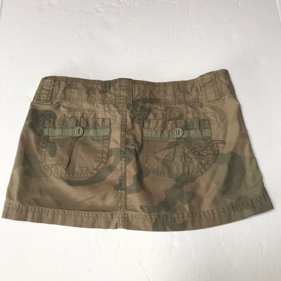 Minifalda Y2K Hollister para mujer 0 camuflaje grunge exterior Gorp Rave surfista niña de colección Foto 3 de 4