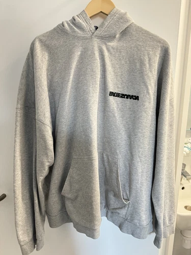 Felpa con cappuccio Balenciaga grigia