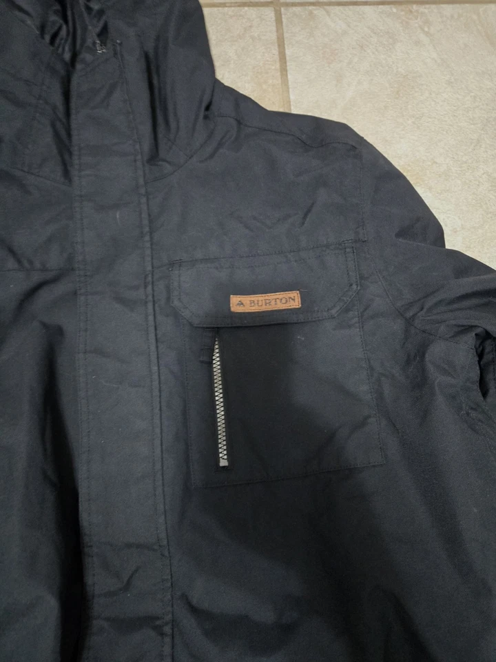 Chaqueta negra para hombre Burton Chittagong snowboard esquí talla mediana nailon poliéster Foto 2 de 4
