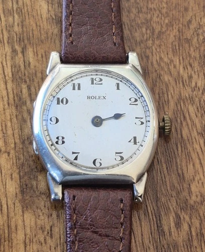 Vintage Gent's Silver Cased ROLEX Vintage Watch - running - spares/repair