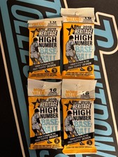 4x 2018 Topps Heritage Baseball High Number Value Fat Pack NEW SEALED F3 MLB