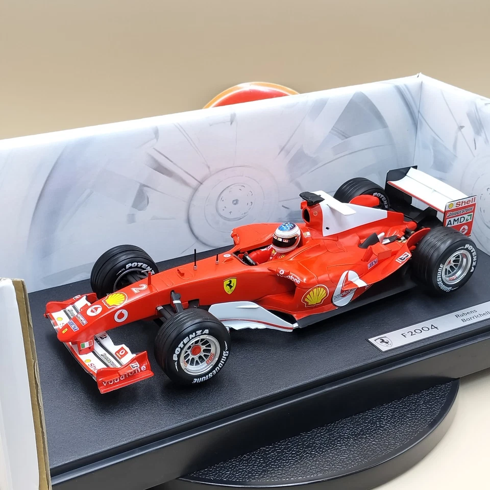 Hot Wheels Racing 1/18 Ferrari F2004 Rubens Barrichello #2 B6201 diecast model - Image 2 of 4