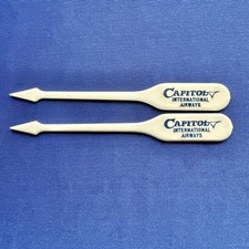 Vintage Capital International Airways Swizzle Stick Appetizer Cocktail Spear