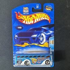 Hot Wheels Planet Work Crewser Bus 57123 Blue Yellow Diecast 1:64 2003