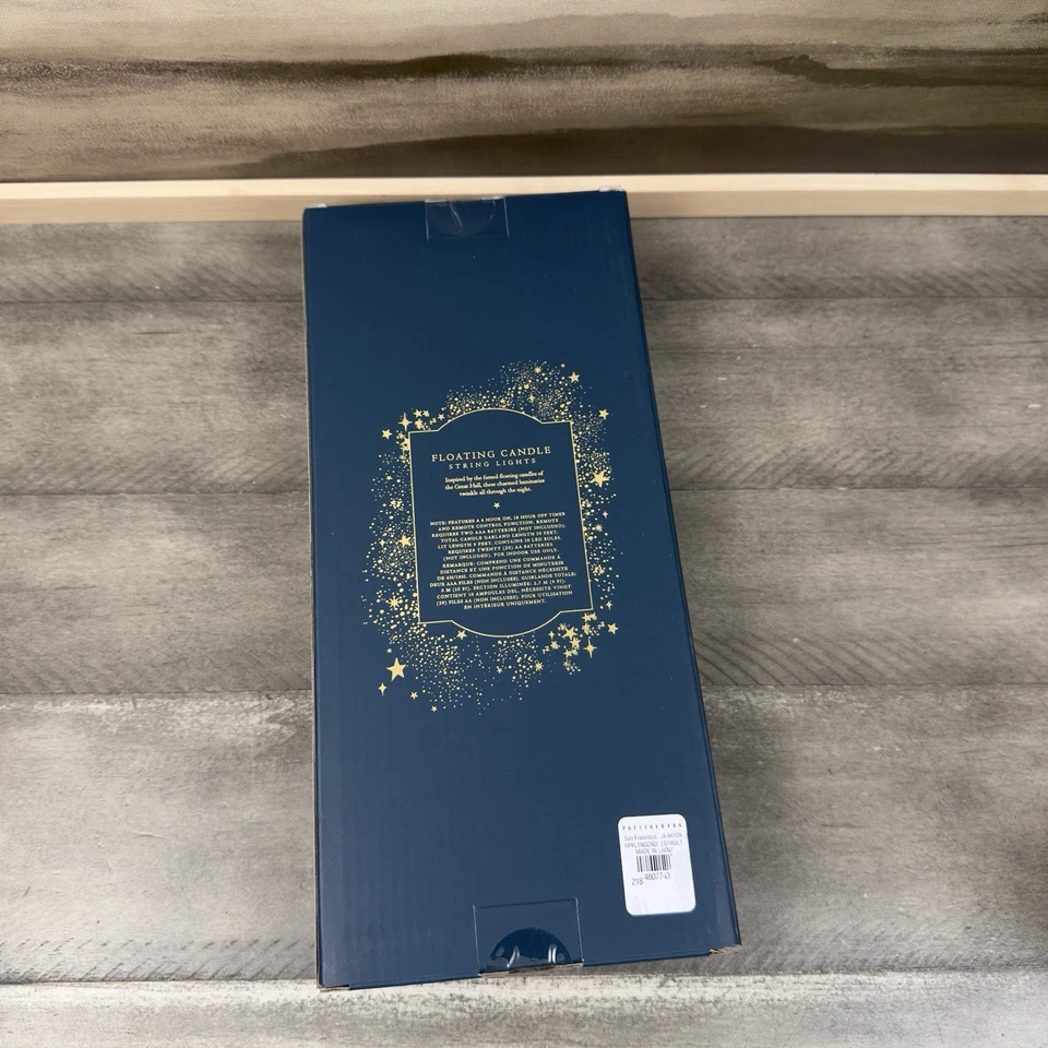 Vela flutuante Potter Potter Potter Potter Potter luzes de corda feriados marfim novo na caixa OB - Imagem 2 de 4