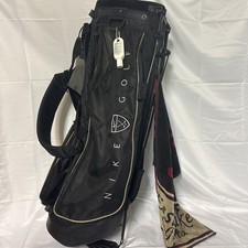 Nike Golf Bag Stand Over The Shoulder Izzo Tech Black. See Pics. Crack On Bottom
