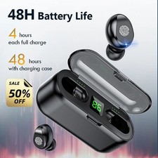 Wireless Bluetooth Earbuds Headset Noise Cancelling Bluetooth 5.3 TWS Waterproof