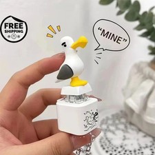 Seagull Mine Keychain,Button with Sound Rechargeable Keyboard Clicker Fidget Toy