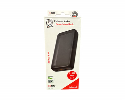 2GO Powerbank Basic 20000mAh 2x USB