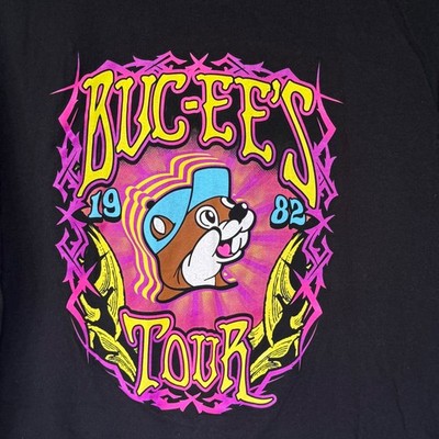 Buc-ee's 2021 Tour T-shirt Mens Large Black Rock Band Graphics Style
