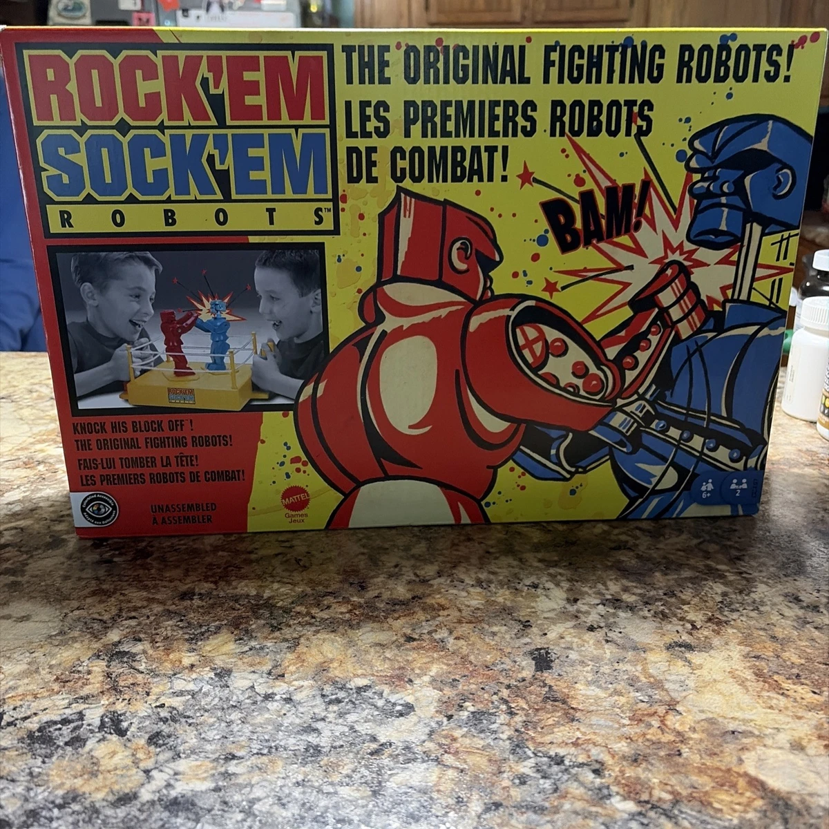 2012 Wendys Classic Games Rock'em Sock'em Robots Mint in Package on