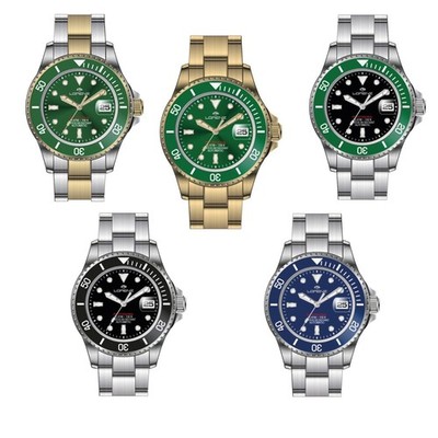 Lorenz Sport Ceramic Herrenuhr Automatik Stahl mit Keramikring