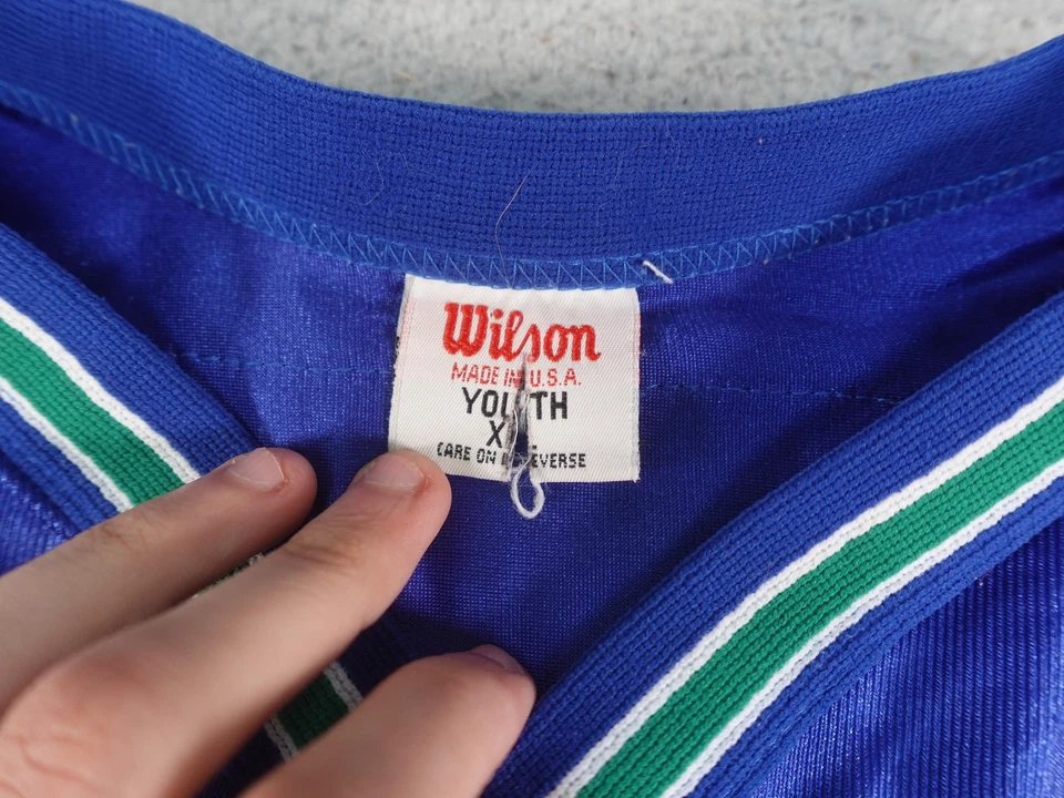 Vintage Seattle Seahawks Joey Galloway Jersey Youth XL Blue NFL Football 90s - Image 4 of 4