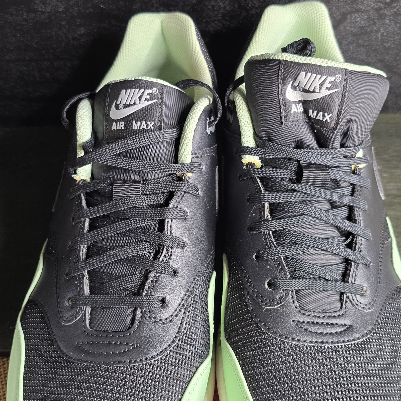 DS 2013 Nike Air Max 1 FB Yeezy Fresh Mint Flash Pink Size 14 579920-066 Rare image 7