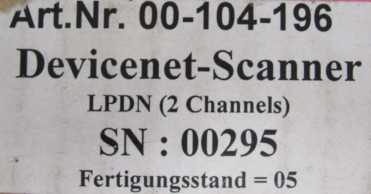 NEW SEALED KUKA 00-104-196 DEVICENET SCANNER CARD LPDN 00104196 | eBay