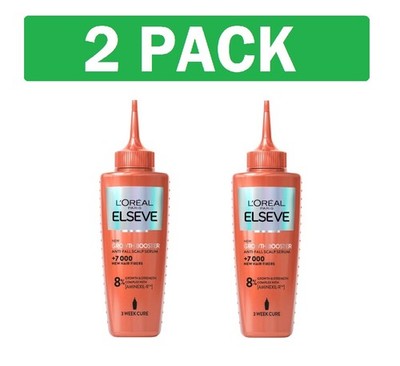 2x Elseve/Elvital Growth Booster Hair Serum Against Hair Loss 102 ml/ 3.45 fl.Oz