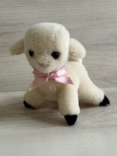 VTG 1983 R Dakin & Co Mini 4 Plush Lamb Pink ...