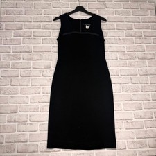 Lida Baday Little Black Dress Bodycon Sleeveless Made in Canada Women's Size 10