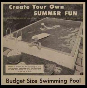 HowTo build SWIMMING POOLS Concrete Wood/Plastic 1953 INFO