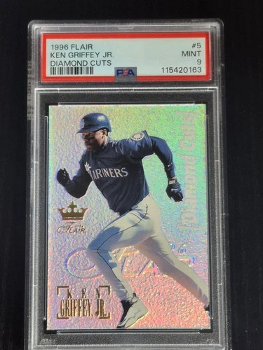 1996 Flair KEN GRIFFEY JR Diamond Cuts #5 PSA 9
