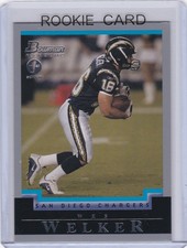 WES WELKER ROOKIE CARD 2004 Bowman 1st Edition Version NFL RC Football PATRIOTS. rookie card picture