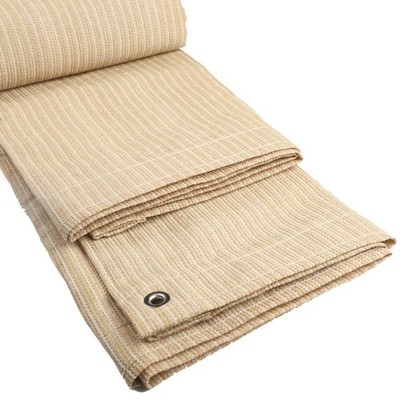 96%Anti UV Beige HDPE Sun Shade Net Outdoor Canopy Balcony Safety Privacy Screen