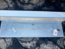 Sterling Silver 7" Cubic Zirconia Halo Tennis Bracelet