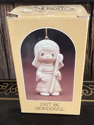 Precious Moments  Isnt He Wonderful  Ornament Item #E-5630 Jonathan & David 1980