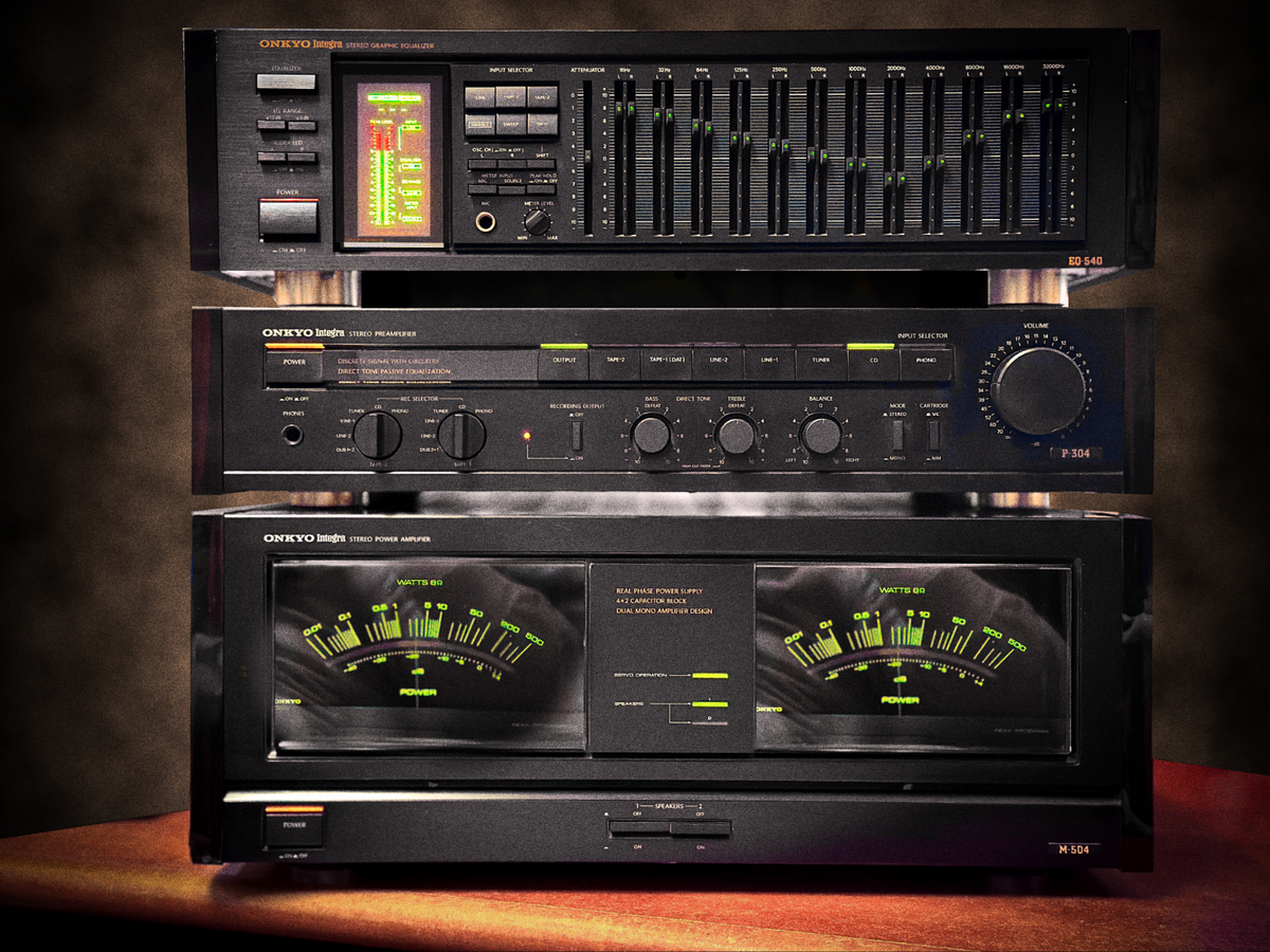 Onkyo SA-L3 オーディオシステム ONKYO INTEGRA TOWER 🌈RaRe🌈 Power Amplifier Preamp Equalizer Wood