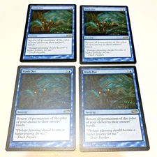 Four Copies Wash Out (IDW Comics 2014 Promo), MTG card, Full Play Set, Near Mint