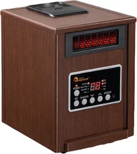 Walnut 1500W Advanced Humidifier Oscillating Fan with Remote Dual Heating System