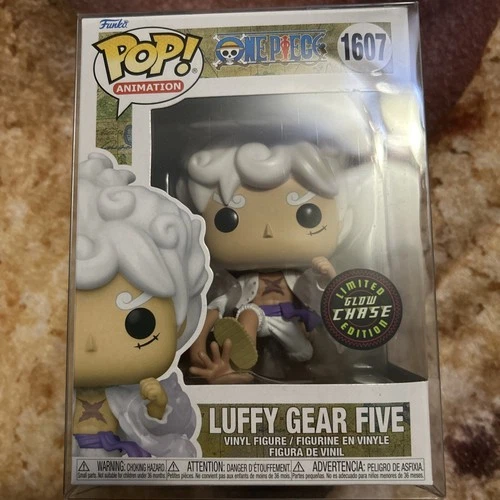 Funko Pop One Piece Luffy Gear Five 5 Glow Gitd Chase 1607 Protector Toei Monkey