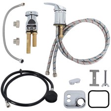 Shampoo Bowl Faucet, Vacuum Breaker Outside Faucet Kit Shampoo Hose for Sink w