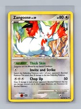 Zangoose 66/127 Moderately Played Uncommon Platinum Pokemon on eBay