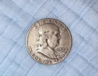 1952 Franklin Half Dollar Denver Minted Circulated Business Strike 90% Silver