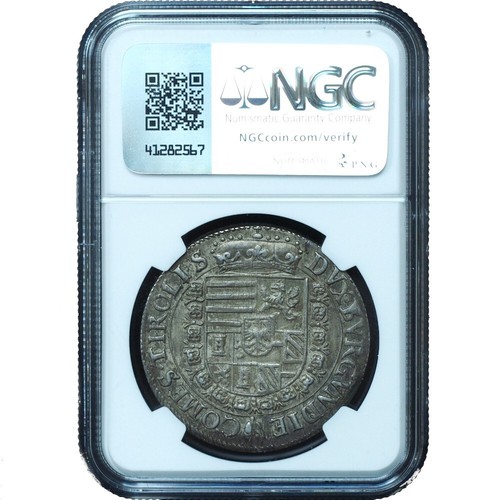 1564-95 Austria Hall Archduke Ferdinand Thaler MS62 NGC Excellent Toning - Picture 5 of 7