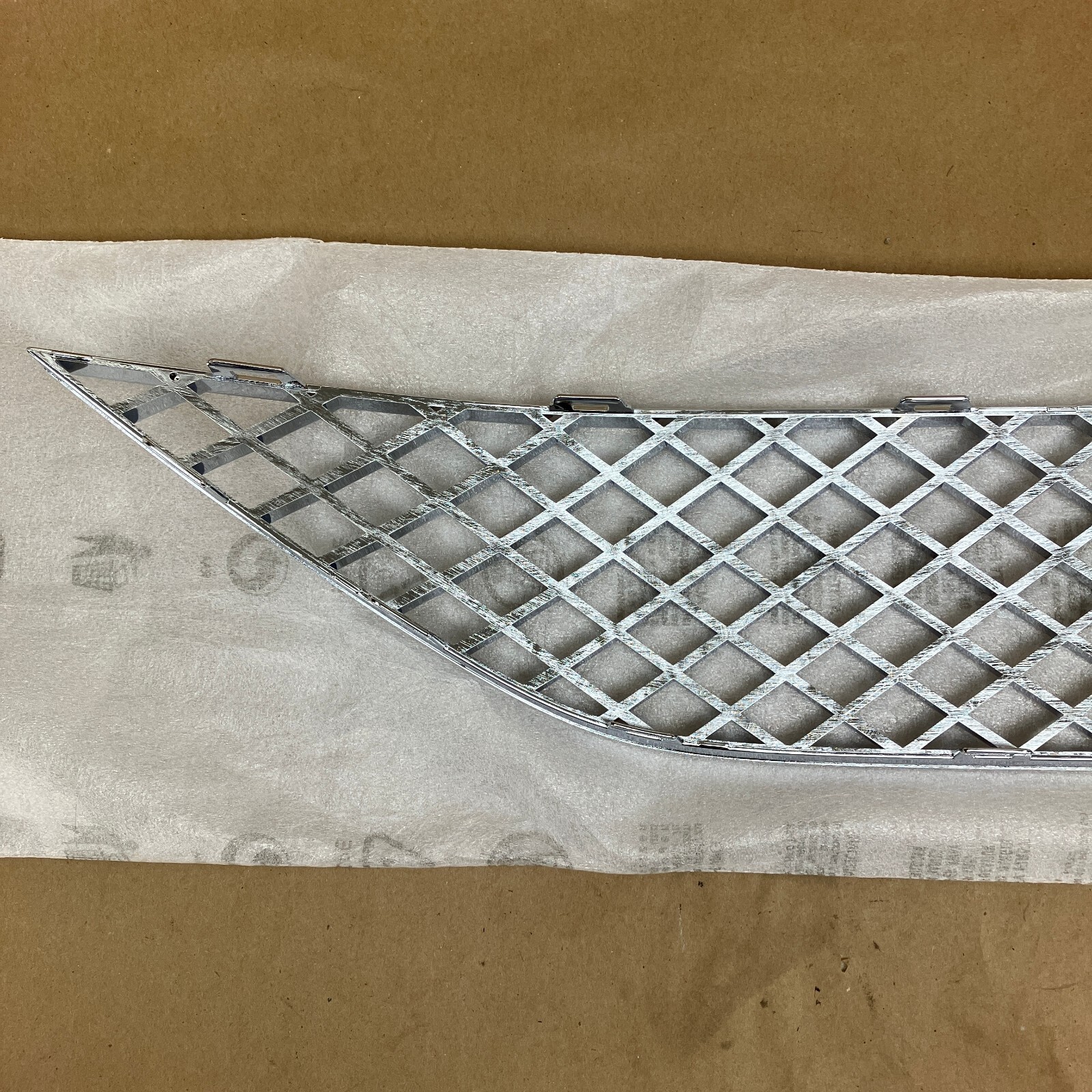 Bentley Continental GT 2020-2022 OEM Right Front Inner Bumper Grille Chrome