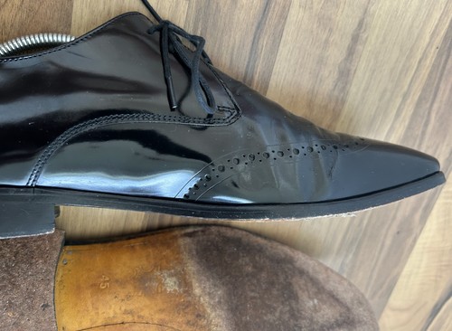 Herren Businessschuhe, Schuhe, Melvin & Hamilton, 45, Leder, Schwarz, gebraucht - Bild 10 von 15
