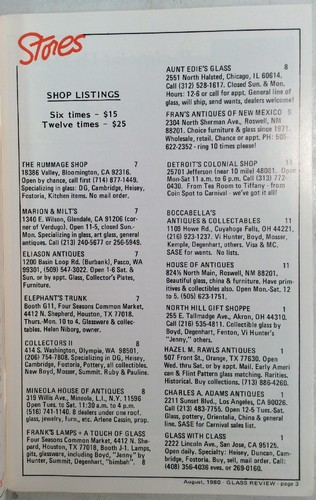 Glass Review August 1980 Volume 10 Number 8 Pheasant Dish GnuReads - Imagen 7 de 12