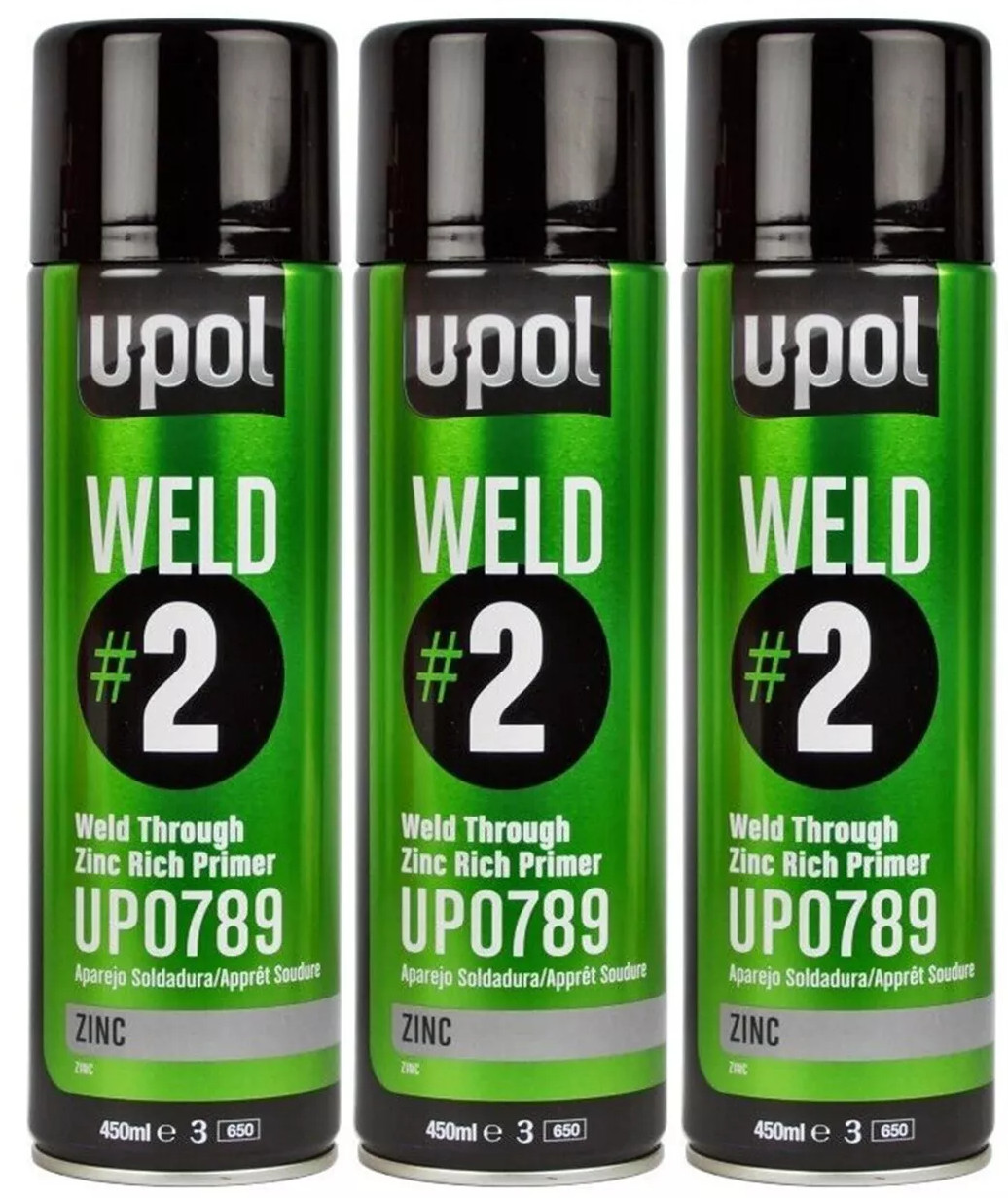 U-Pol U-Pol Weld #2 Weld Through Primer - Zinc Rich - 450ml - WELD/AL - Image 14