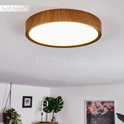 Holz Optik Design LED Decken Lampen Flur Wohn Schlaf Zimmer Raum Beleuchtung