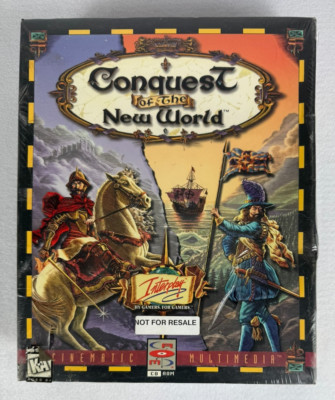 Conquest of the New World PC CD-ROM DOS Interplay Strategy Game Sealed