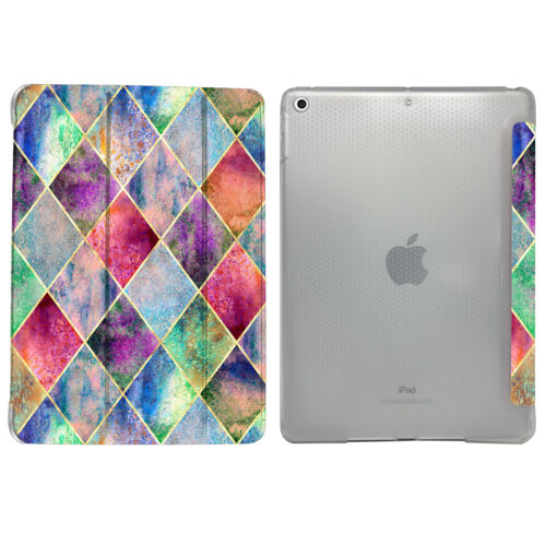 iPad Pro 11 1st 2nd 10.5 9.7 10.9 7.9 Case Soft Smart Magnetic Cover Color Grid - Picture 107 of 151
