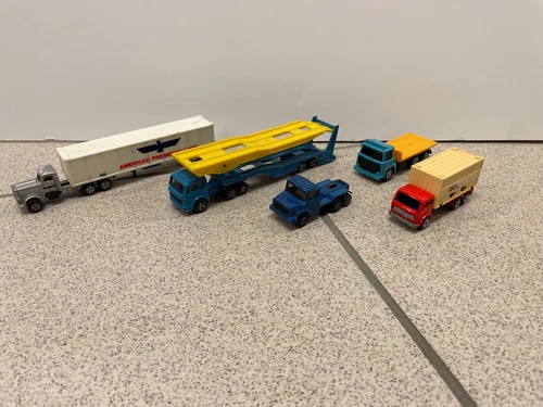 Mixed Lot of Vintage Matchbox & Majorette Trucks