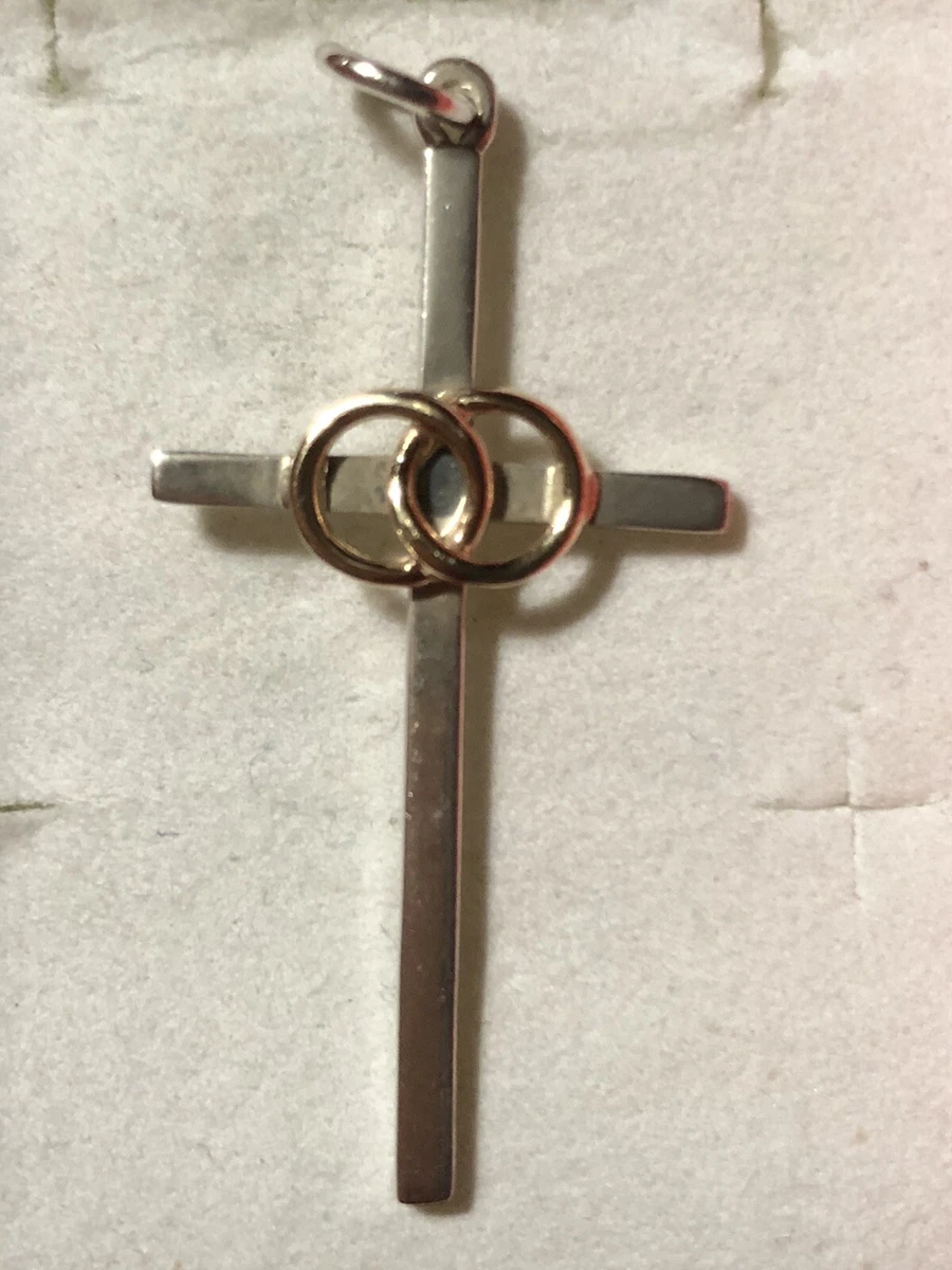 Unity Cross With Wedding Rings
